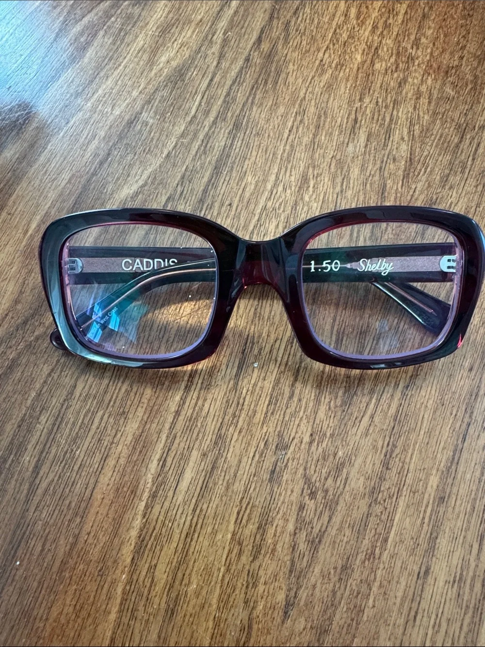 Caddis Shelby readers in Boxwine. 1.5